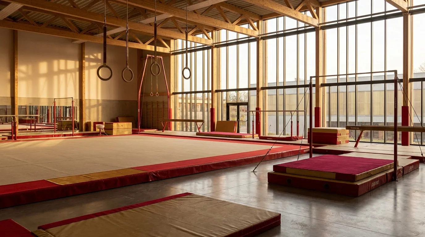 Interno della palestra Invictus Gym con attrezzature a norma federale